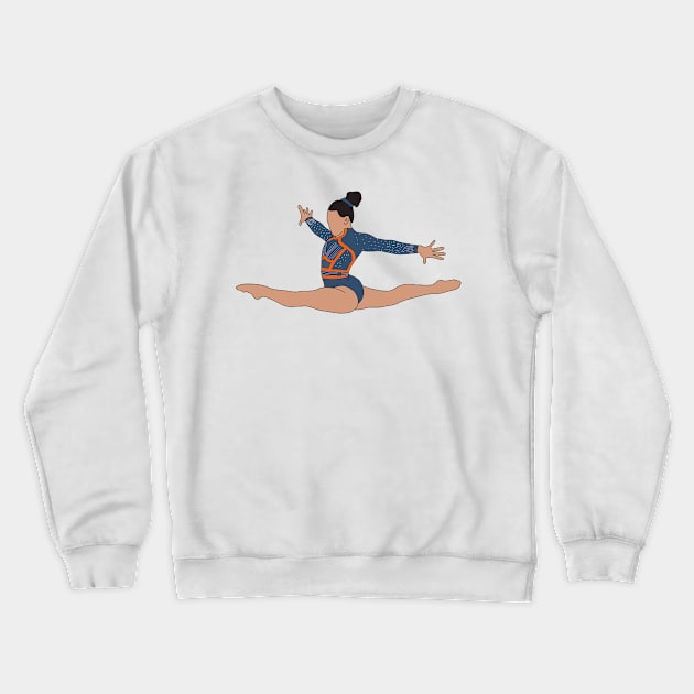 Suni Lee 2023 USAGym Champs Day 1 Crewneck Sweatshirt by Coach Alainne Designs